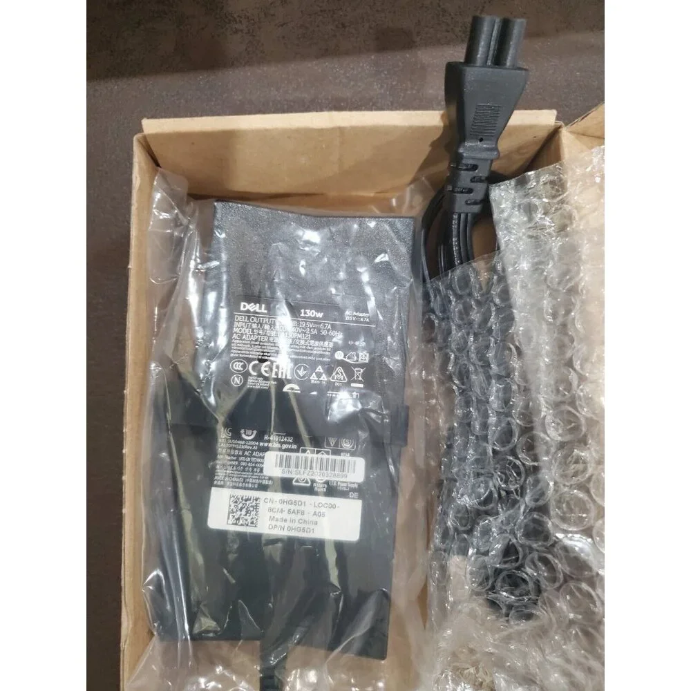 New Dell Genuine 130W PA-4E AC Adapter With Large tip 7.4m Connector